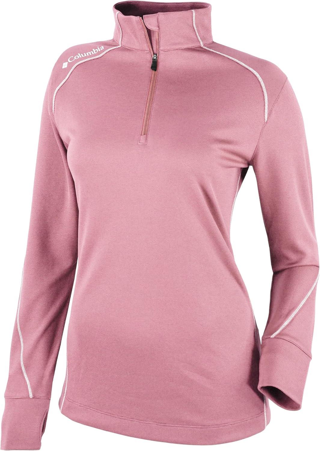 imageColumbia Womens Golf Shotgun 20 Pullover OMNI WICK Breathable Long SleeveCherry Blossom
