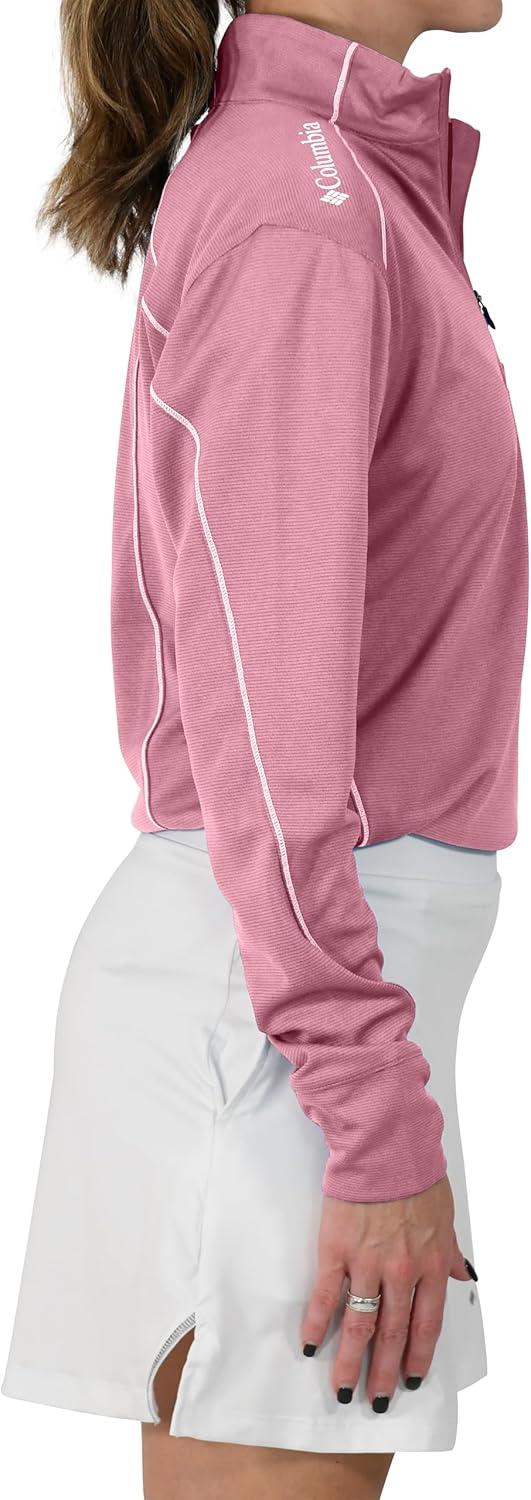 imageColumbia Womens Golf Shotgun 20 Pullover OMNI WICK Breathable Long SleeveCherry Blossom