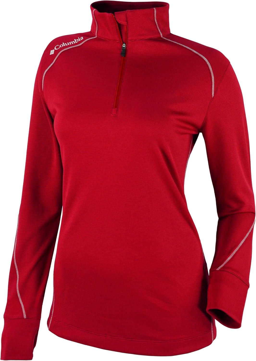 imageColumbia Womens Golf Shotgun 20 Pullover OMNI WICK Breathable Long SleeveIntense Red