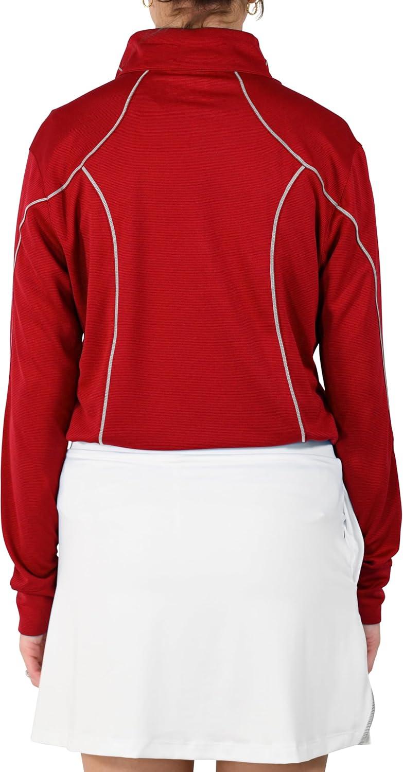 imageColumbia Womens Golf Shotgun 20 Pullover OMNI WICK Breathable Long SleeveIntense Red