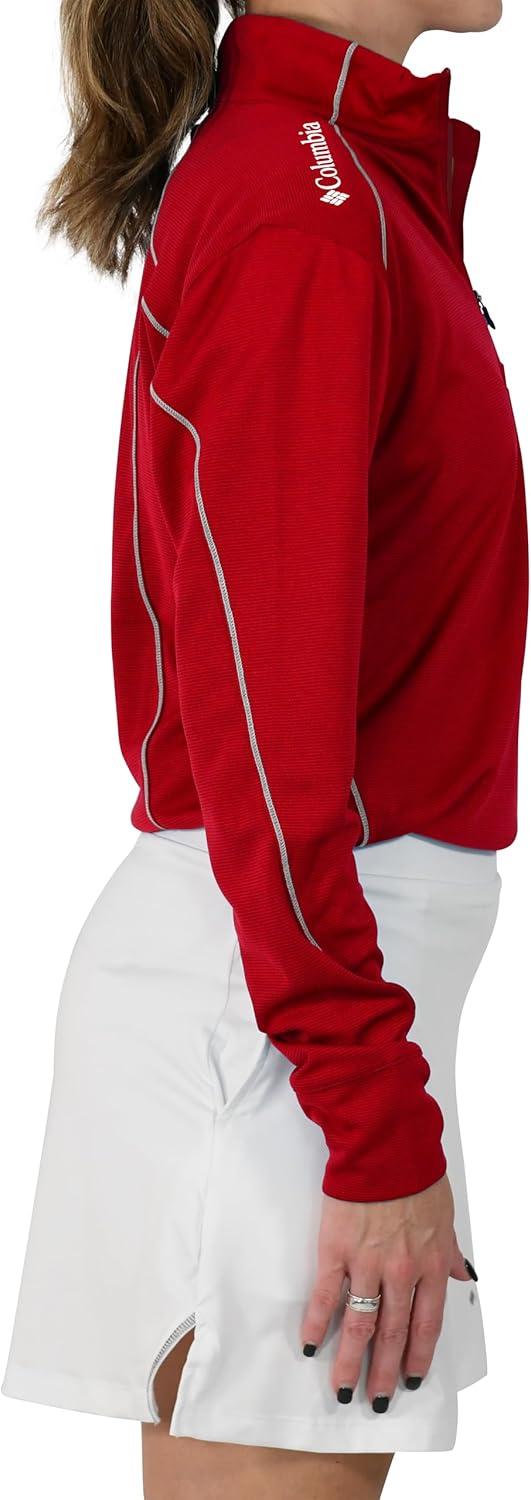imageColumbia Womens Golf Shotgun 20 Pullover OMNI WICK Breathable Long SleeveIntense Red