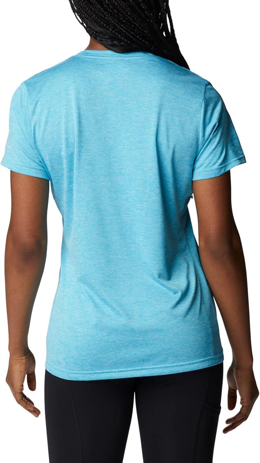 imageColumbia Womens Hike Short Sleeve V NeckHiking ShirtAtoll