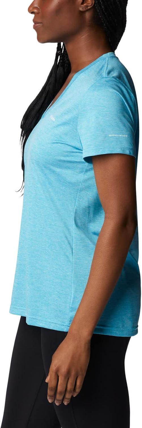 imageColumbia Womens Hike Short Sleeve V NeckHiking ShirtAtoll