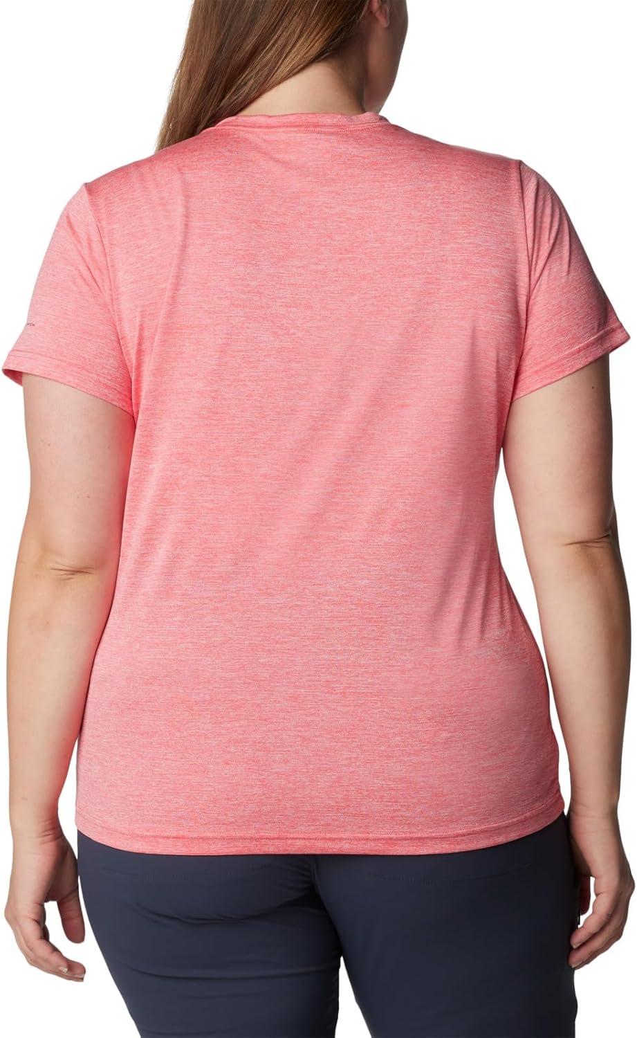 imageColumbia Womens Hike Short Sleeve V NeckHiking ShirtJuicy Heather