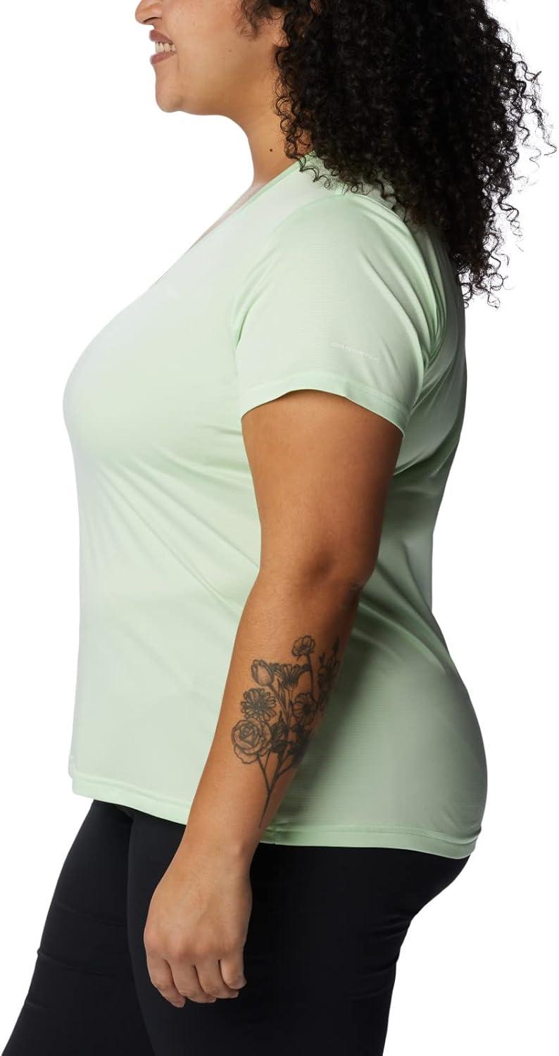 imageColumbia Womens Hike Short Sleeve V NeckHiking ShirtKey WestHeather