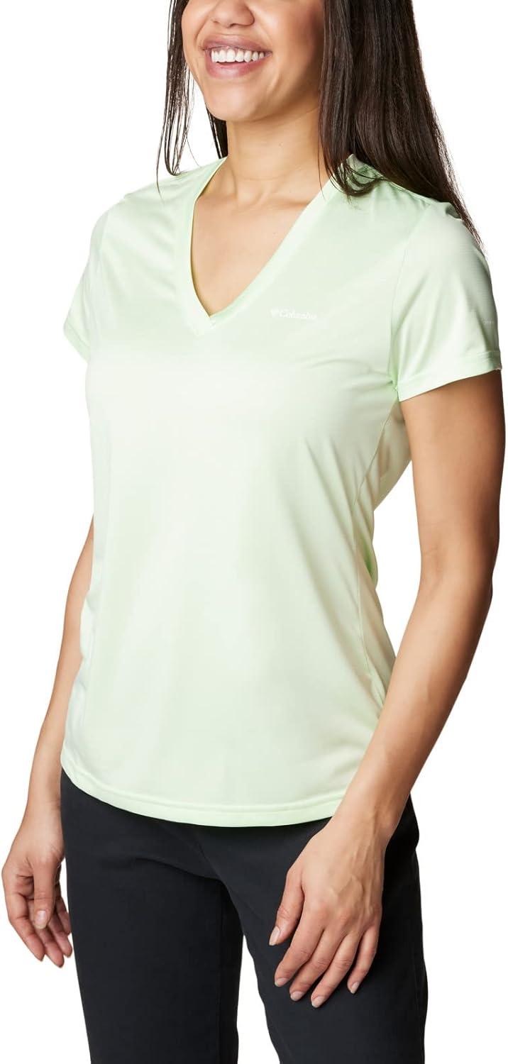 imageColumbia Womens Hike Short Sleeve V NeckHiking ShirtKey WestHeather
