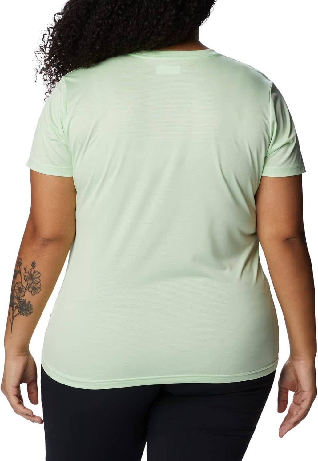 imageColumbia Womens Hike Short Sleeve V NeckHiking ShirtKey WestHeather