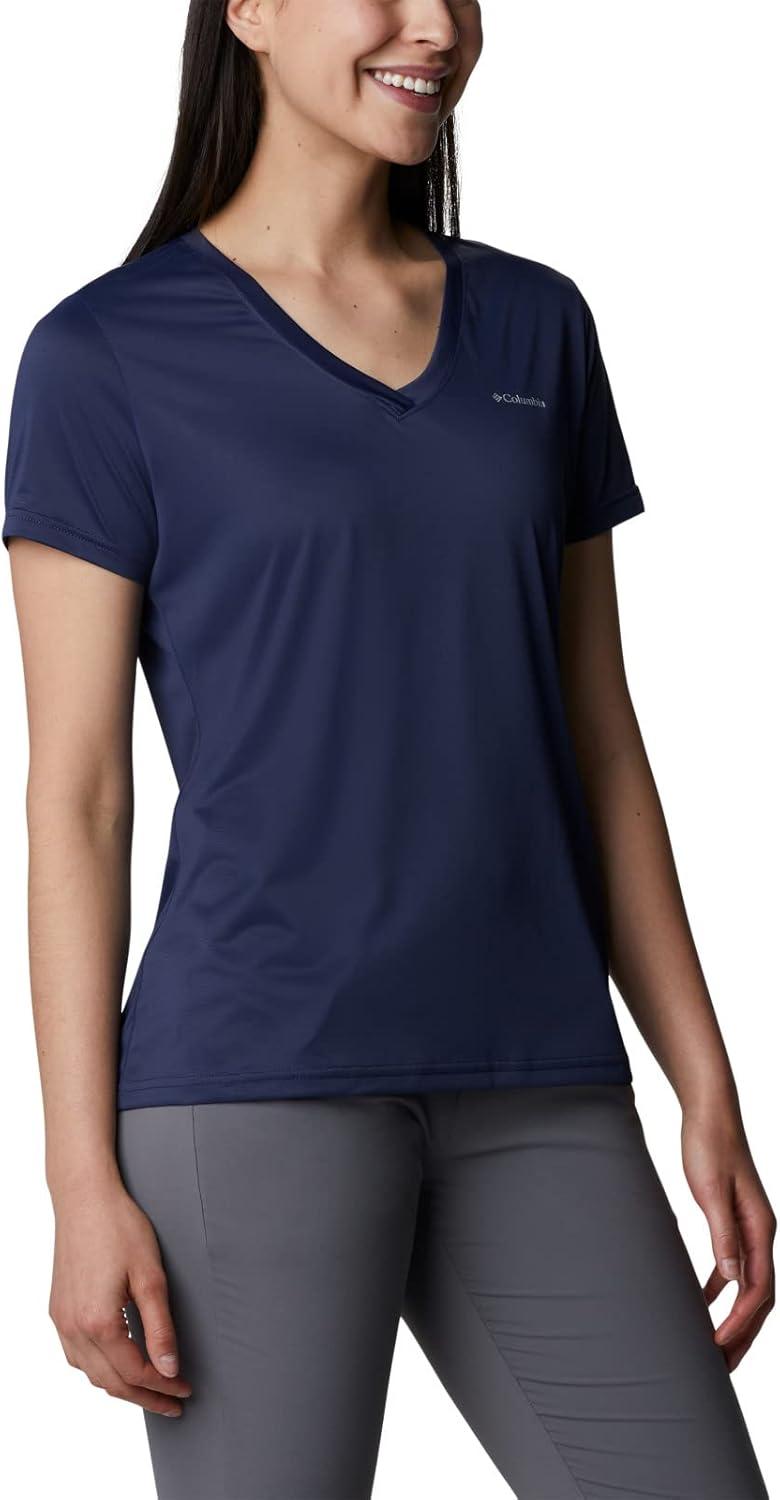 imageColumbia Womens Hike Short Sleeve V NeckHiking ShirtNocturnal