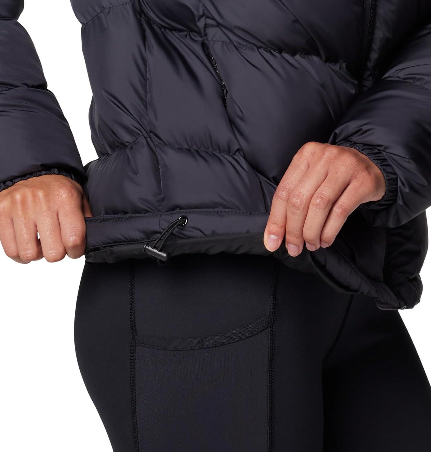 imageColumbia Womens Puffect II Colorblock JacketBlackWhiteCity Grey