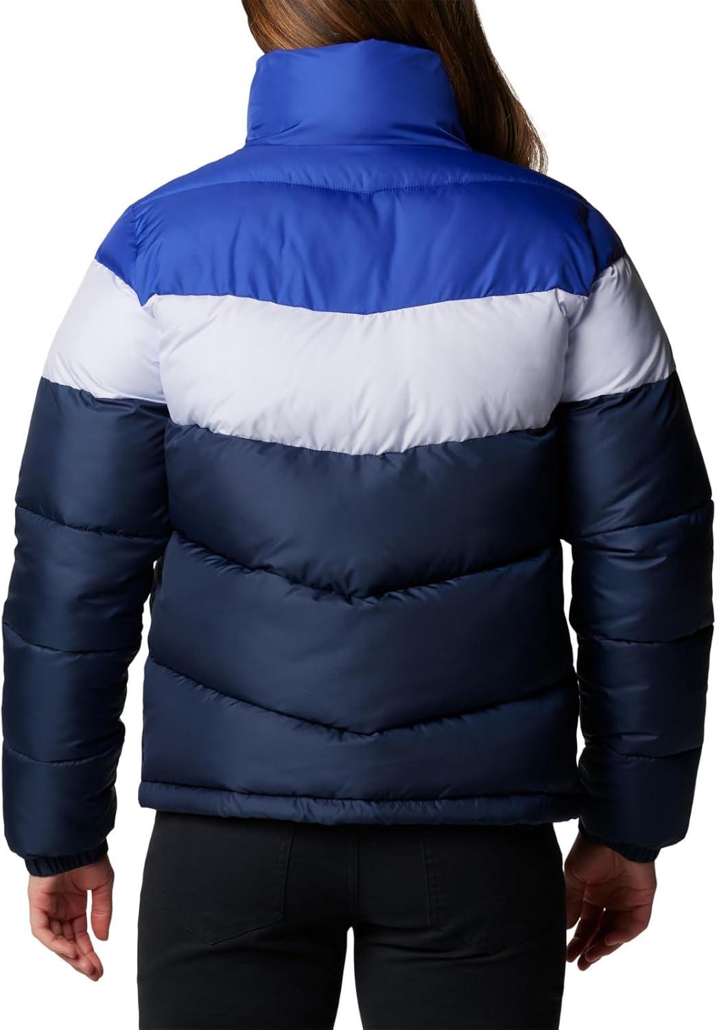 imageColumbia Womens Puffect II Colorblock JacketCollegiate NavySnowdriftClematis Blue