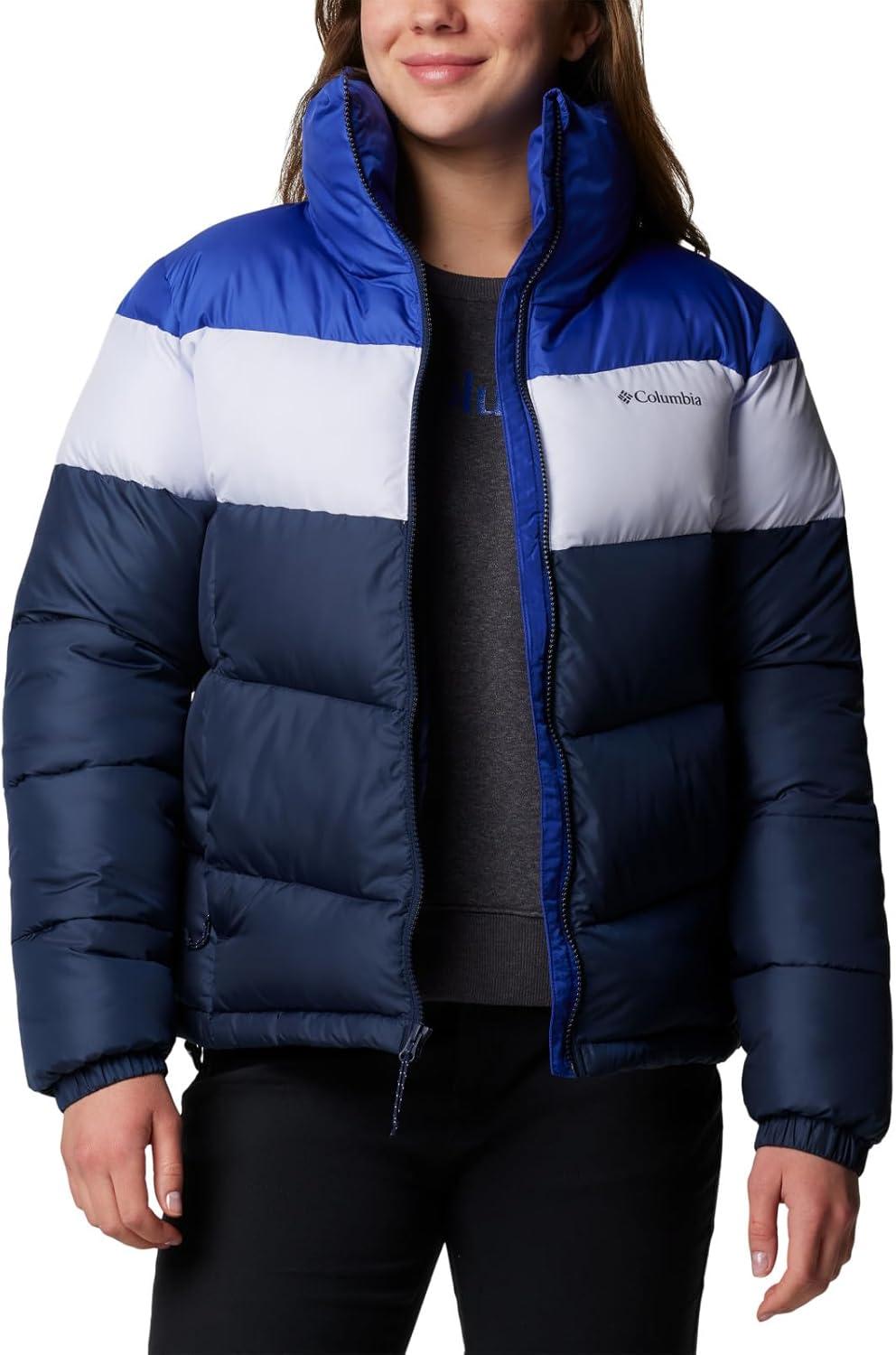 imageColumbia Womens Puffect II Colorblock JacketCollegiate NavySnowdriftClematis Blue