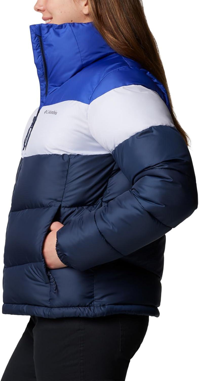 imageColumbia Womens Puffect II Colorblock JacketCollegiate NavySnowdriftClematis Blue