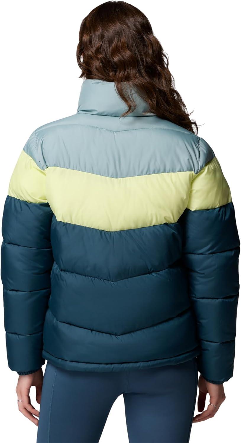 imageColumbia Womens Puffect II Colorblock JacketEverblueCitron HazeCrushed Blue