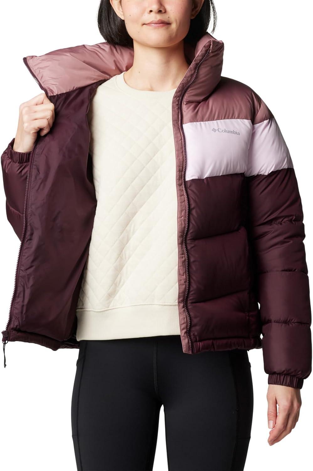 imageColumbia Womens Puffect II Colorblock JacketMoonvistaPink DawnFig