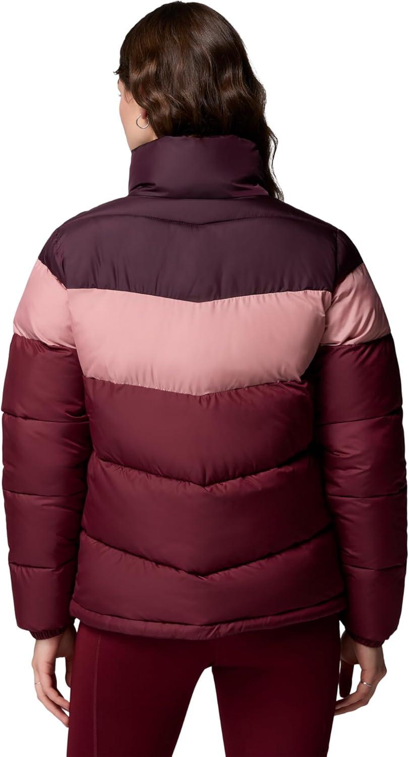 imageColumbia Womens Puffect II Colorblock JacketRich WineEraser PinkMoonvista