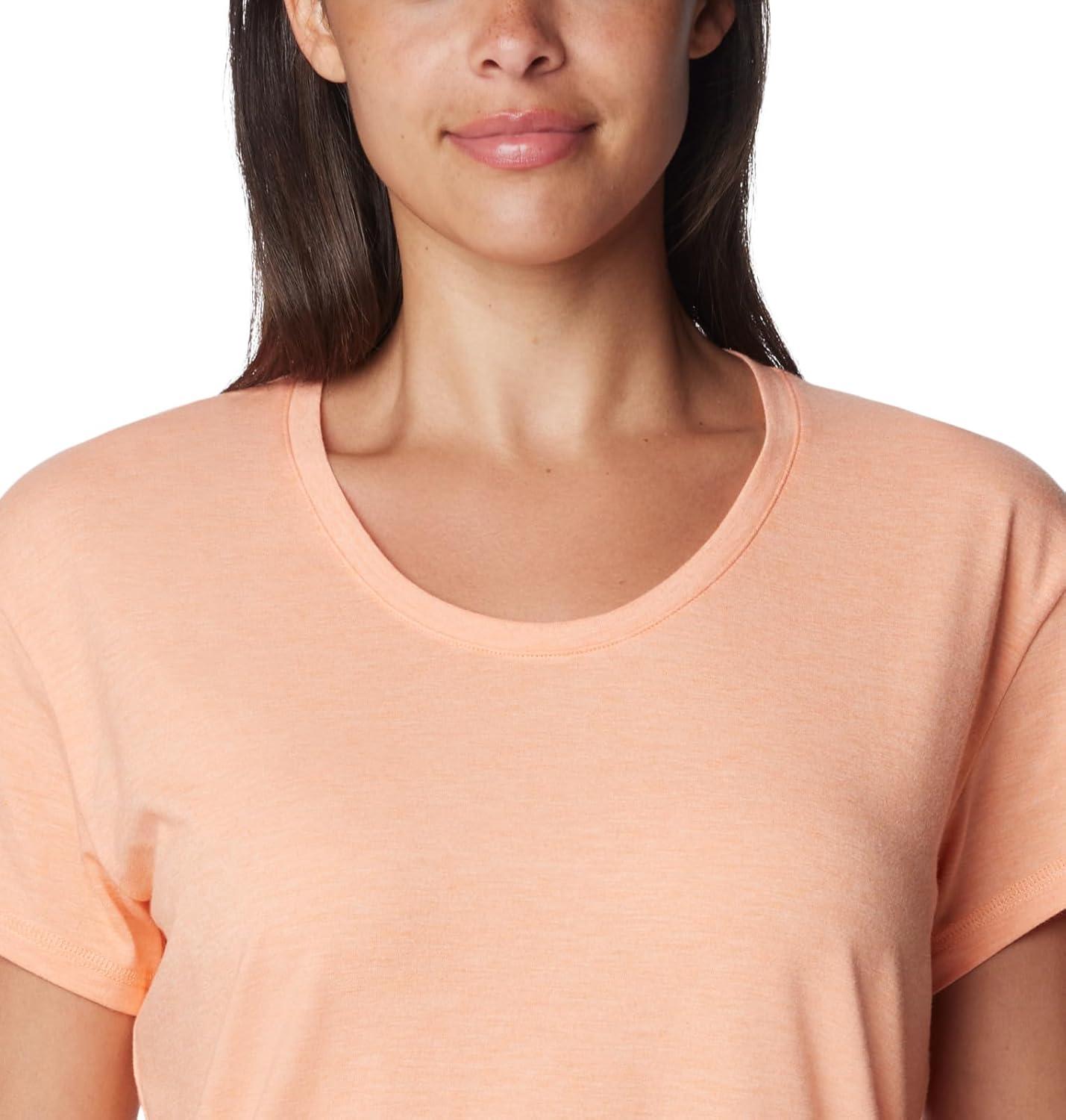 imageColumbia Womens Sun Trek Ss TeeApricot Fizz Heather