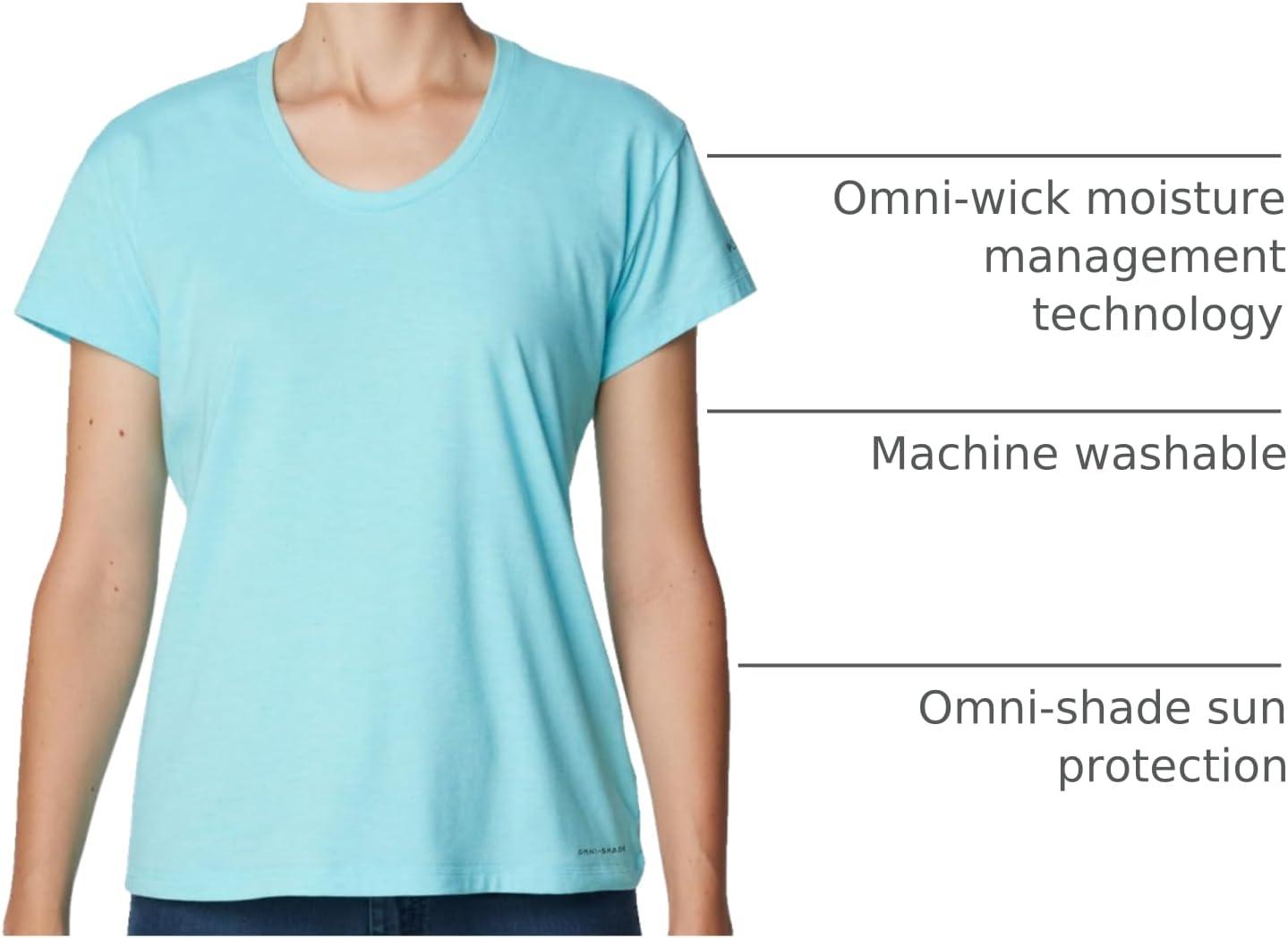 imageColumbia Womens Sun Trek Ss TeeAquamarine Heather