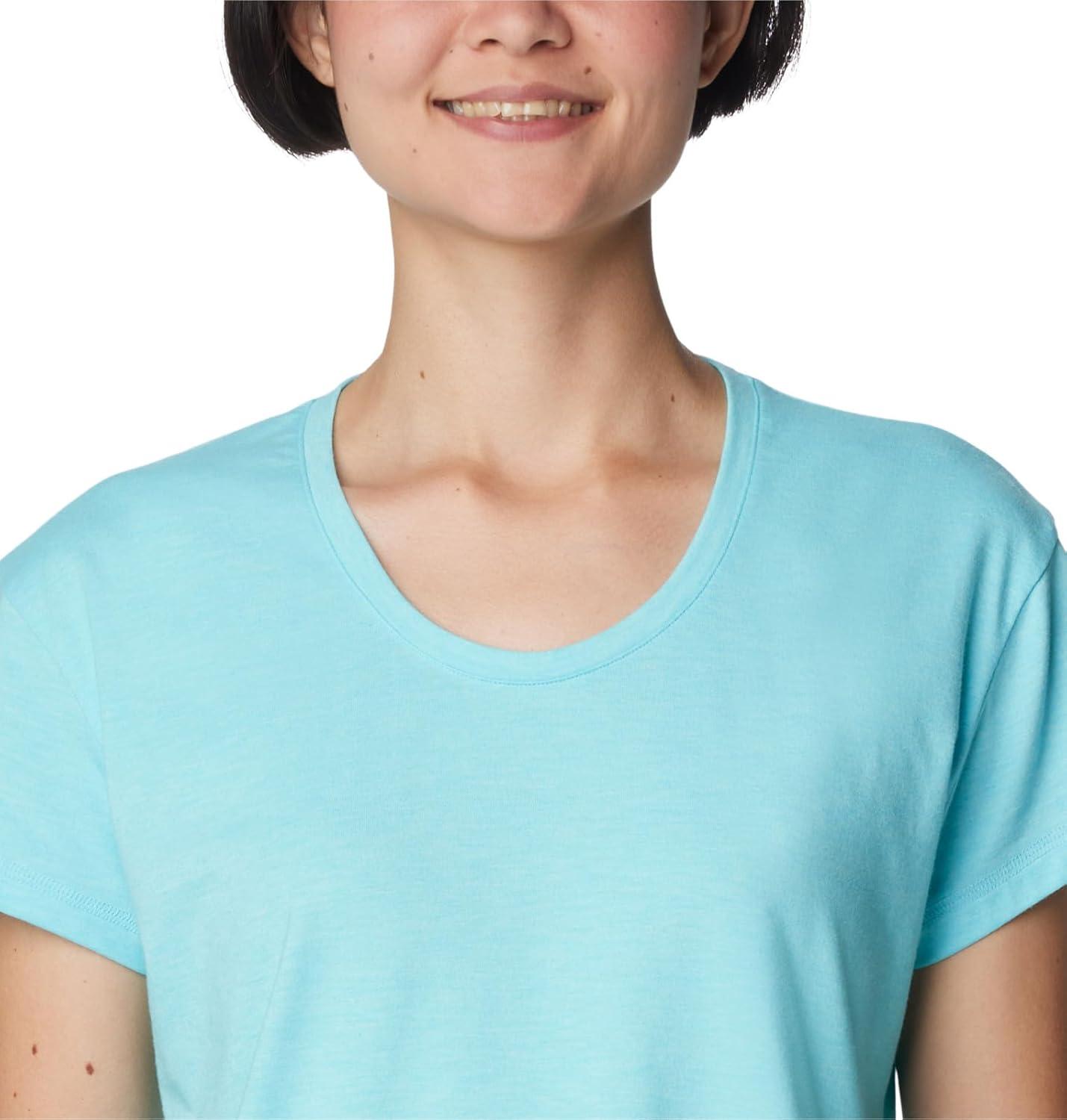 imageColumbia Womens Sun Trek Ss TeeAquamarine Heather