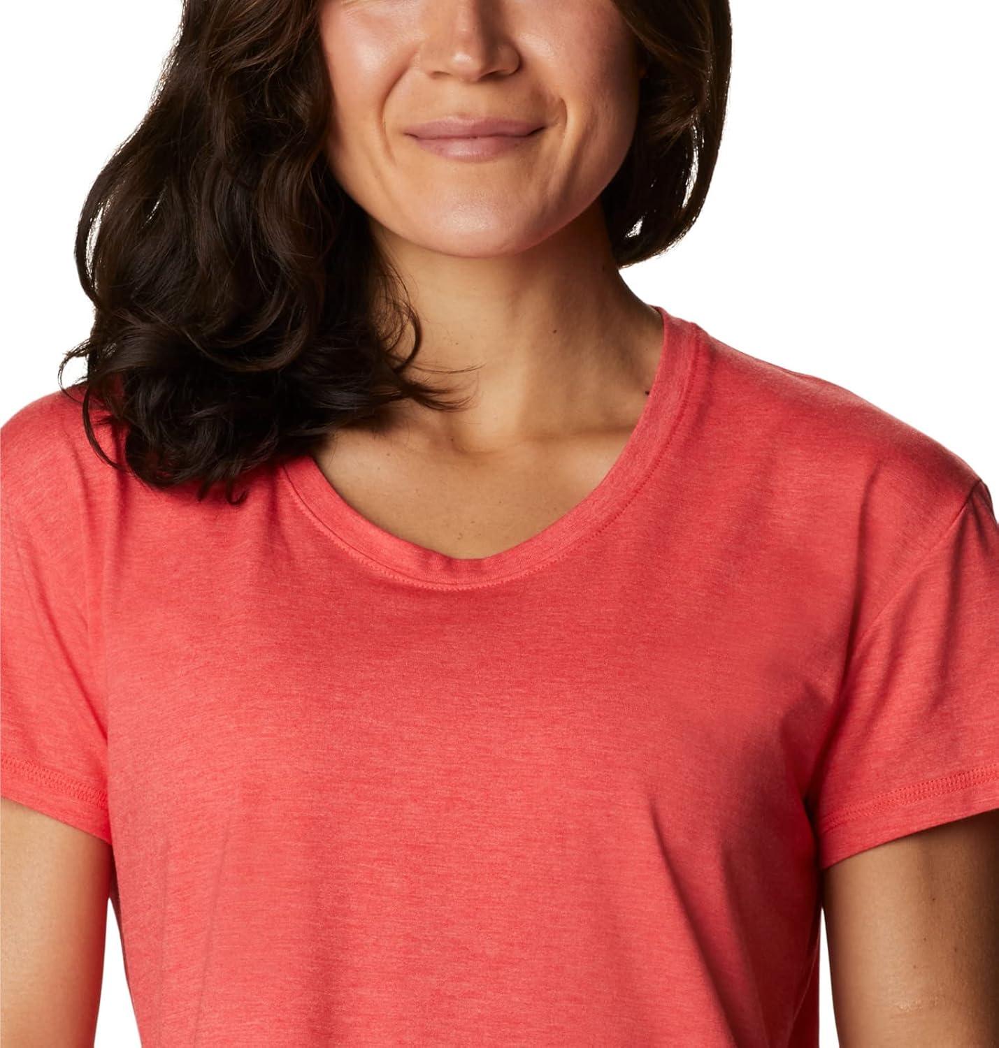 imageColumbia Womens Sun Trek Ss TeeRed Hibiscus Heather