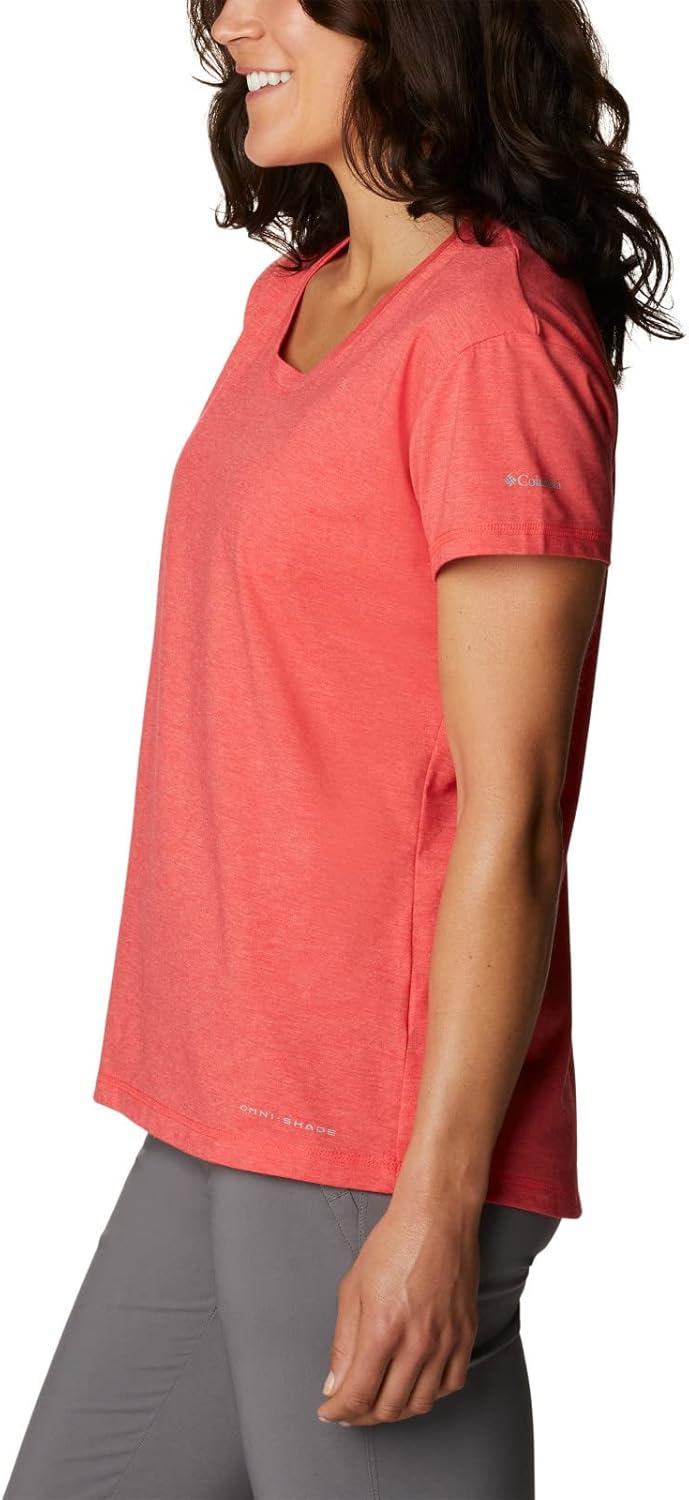 imageColumbia Womens Sun Trek Ss TeeRed Hibiscus Heather