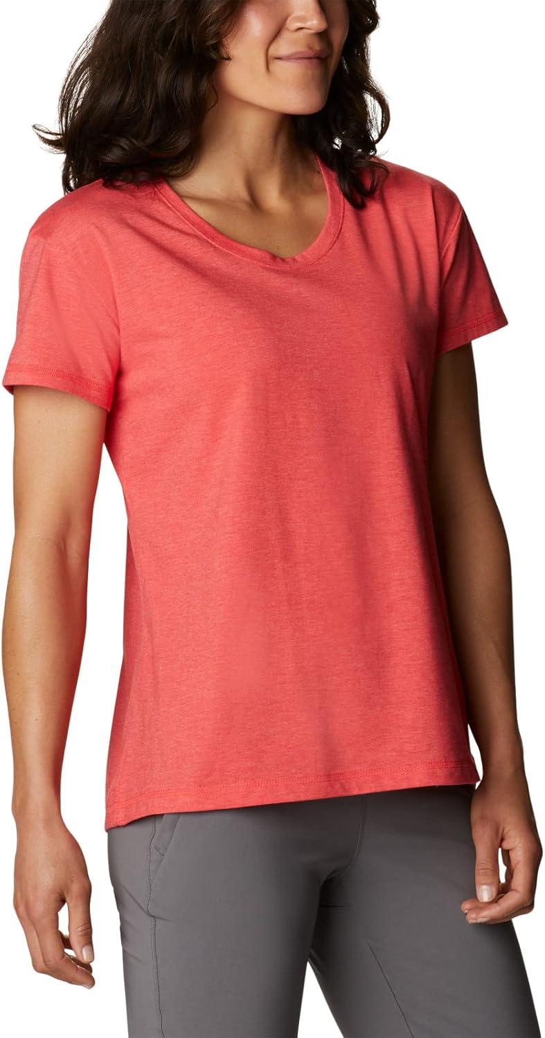 imageColumbia Womens Sun Trek Ss TeeRed Hibiscus Heather