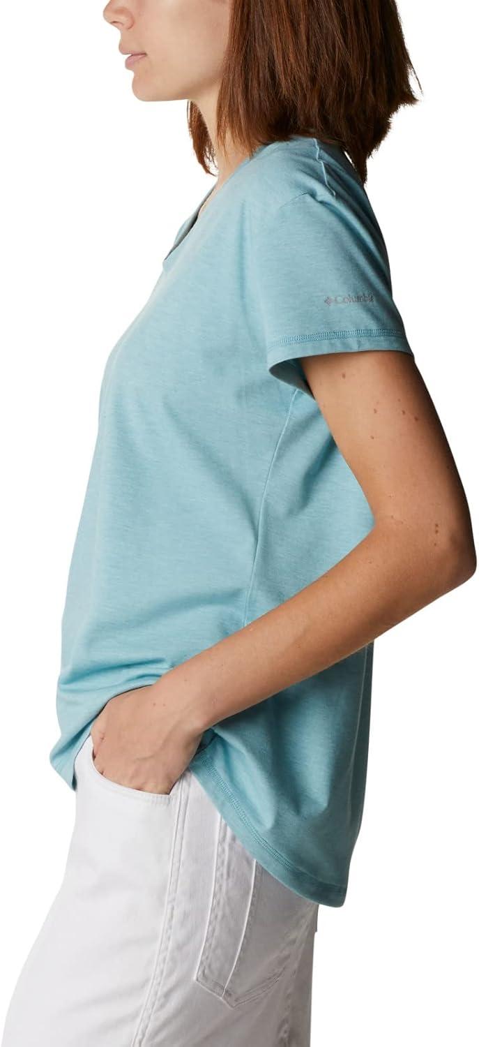 imageColumbia Womens Sun Trek Ss TeeSea Wave Heather