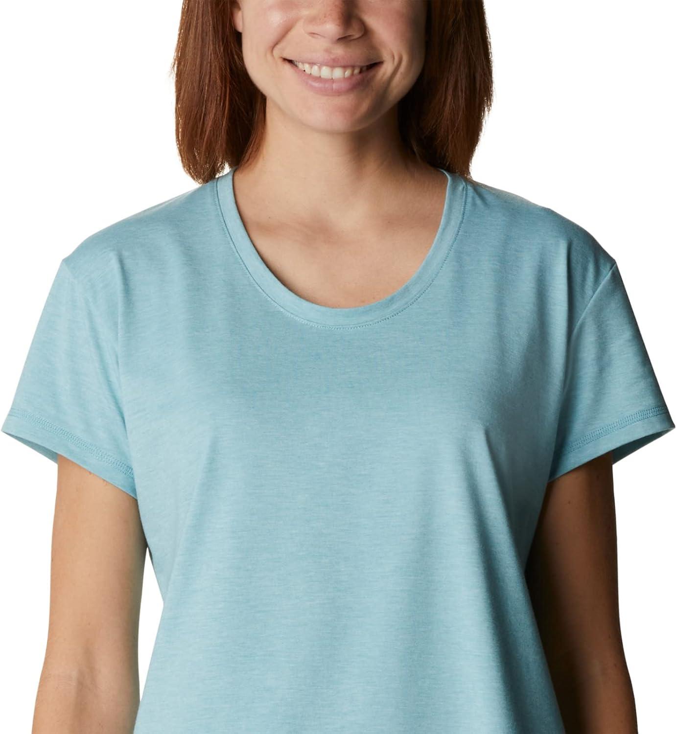 imageColumbia Womens Sun Trek Ss TeeSea Wave Heather