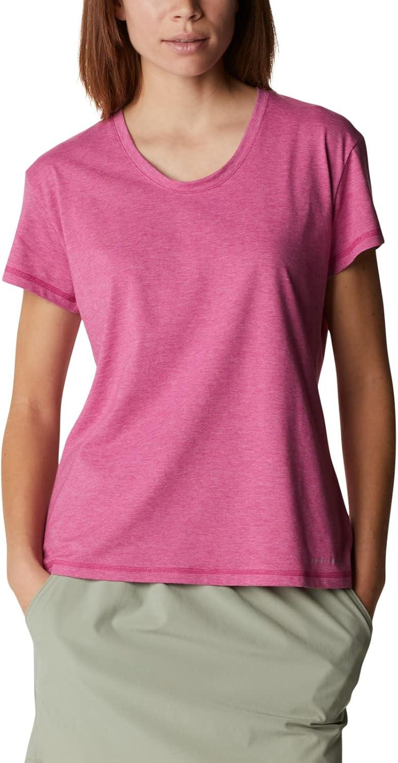 imageColumbia Womens Sun Trek Ss TeeWild Fuchsia Heather