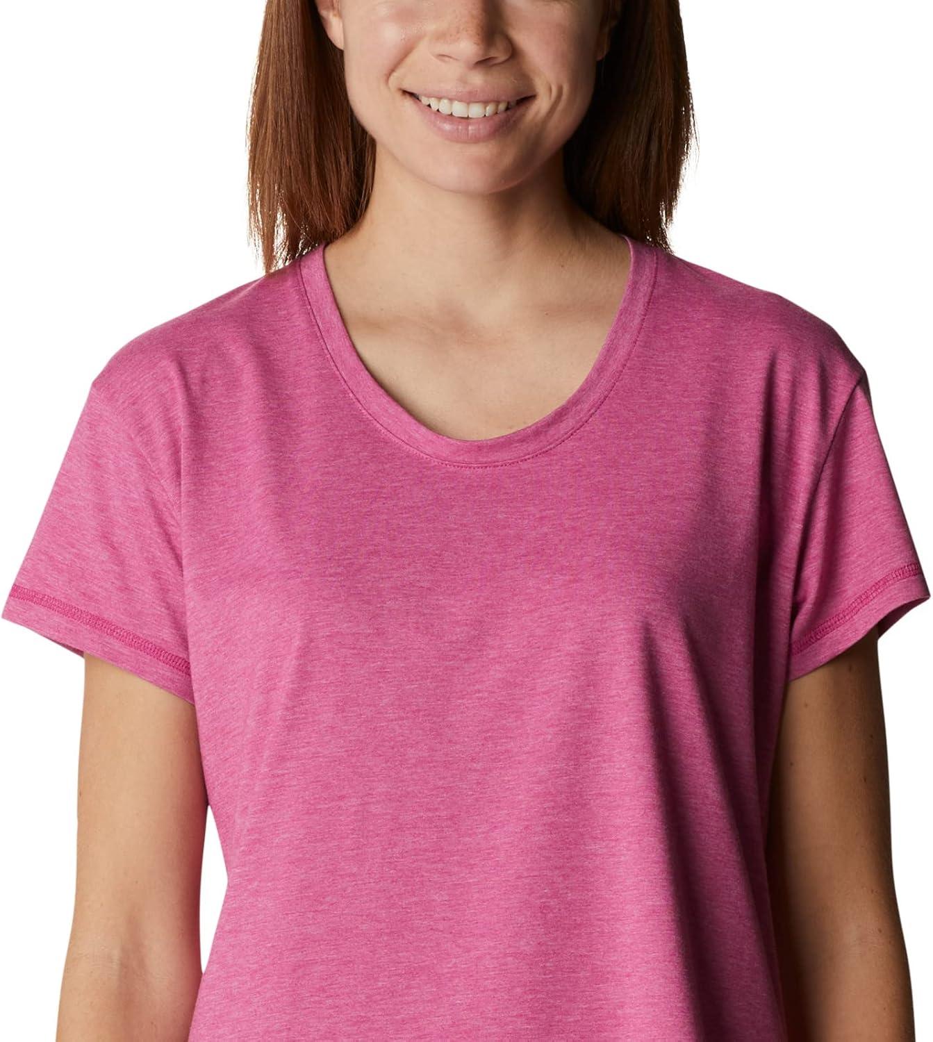 imageColumbia Womens Sun Trek Ss TeeWild Fuchsia Heather