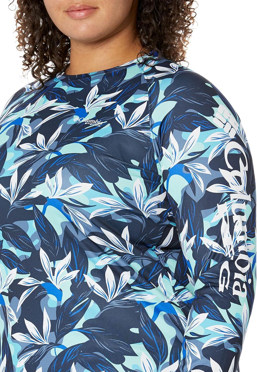 imageColumbia Womens Super Tidal Tee Long SleeveAtoll Hidden Paradise