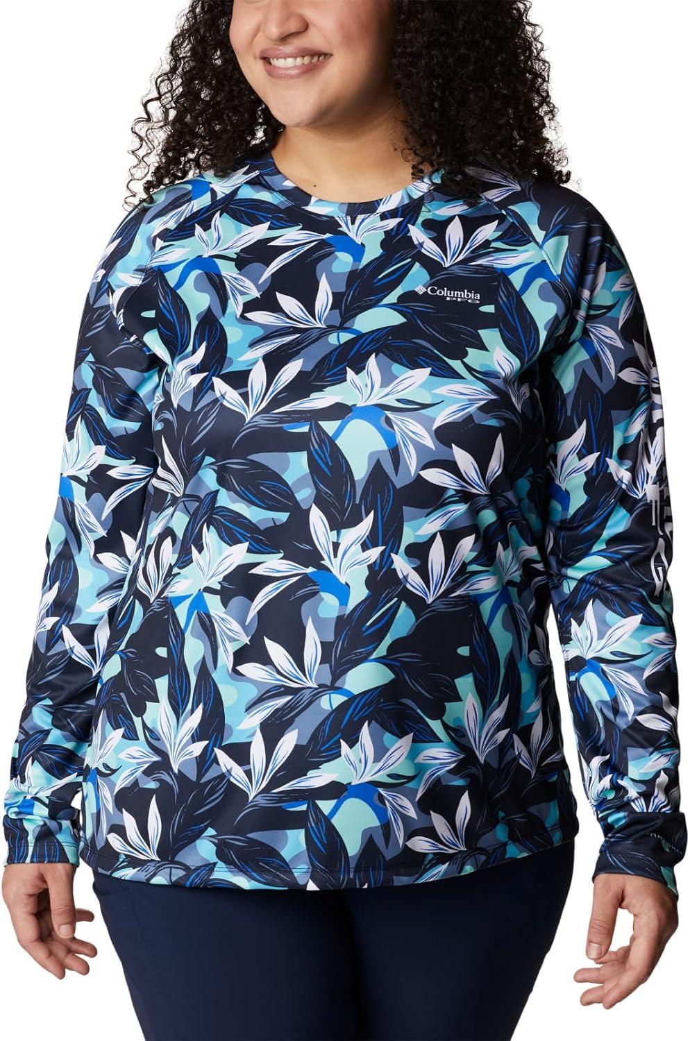 imageColumbia Womens Super Tidal Tee Long SleeveAtoll Hidden Paradise