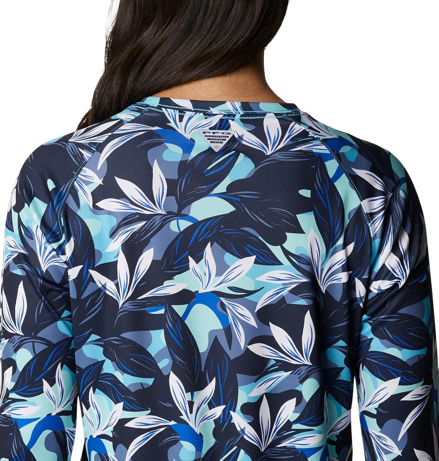 imageColumbia Womens Super Tidal Tee Long SleeveAtoll Hidden Paradise