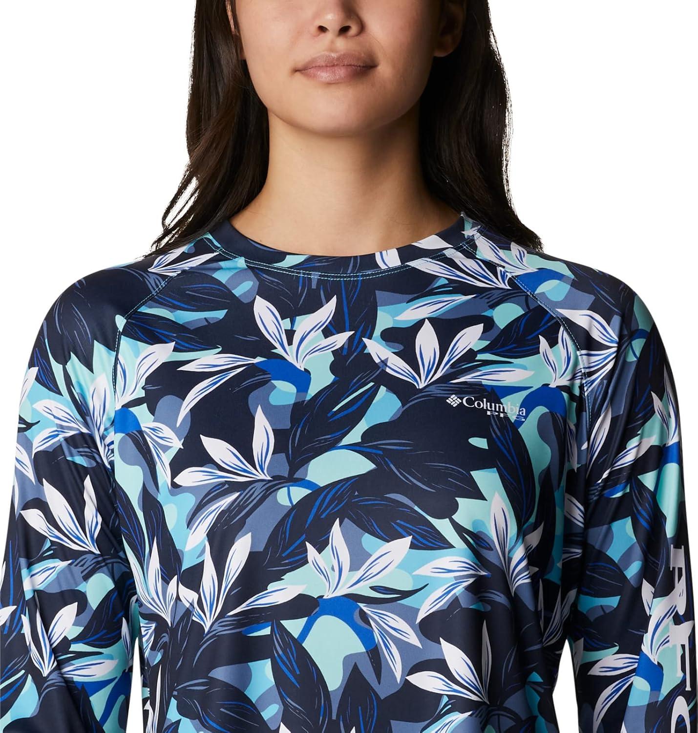 imageColumbia Womens Super Tidal Tee Long SleeveAtoll Hidden Paradise
