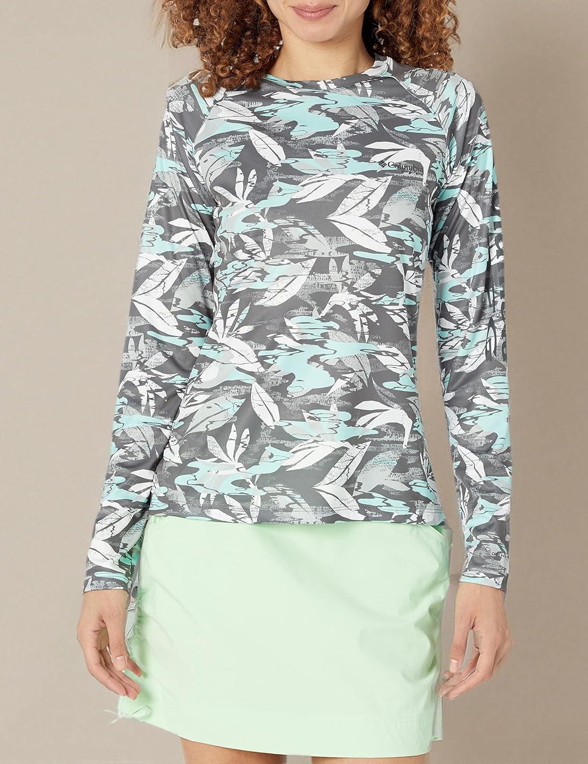 imageColumbia Womens Super Tidal Tee Long SleeveCity Grey Shorebreak