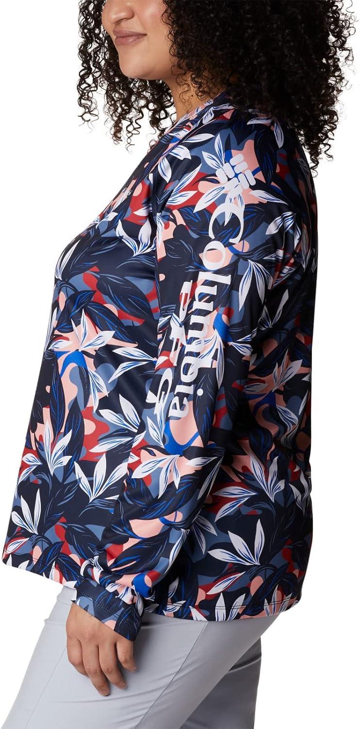 imageColumbia Womens Super Tidal Tee Long SleeveCollegiate Navy Hidden Paradise