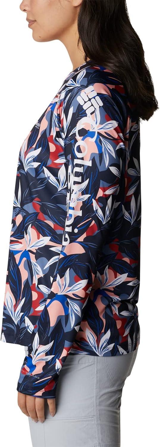 imageColumbia Womens Super Tidal Tee Long SleeveCollegiate Navy Hidden Paradise