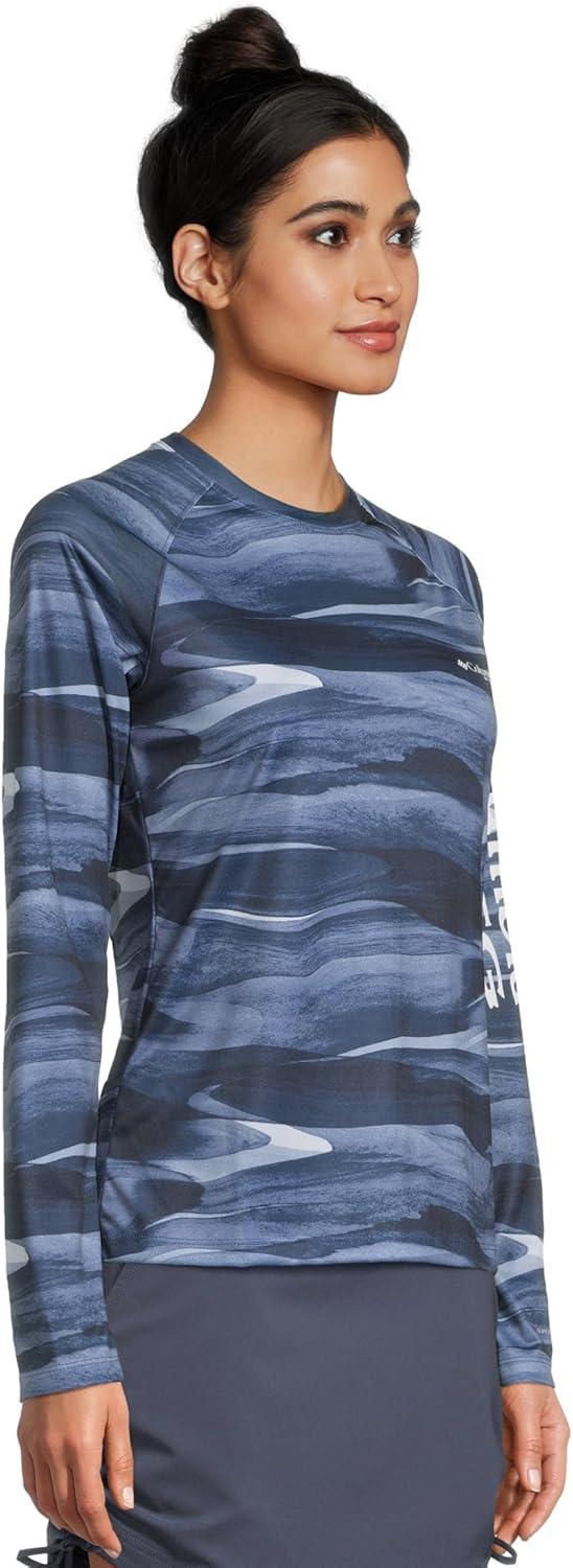 imageColumbia Womens Super Tidal Tee Long SleeveCollegiate Navy Obsidian