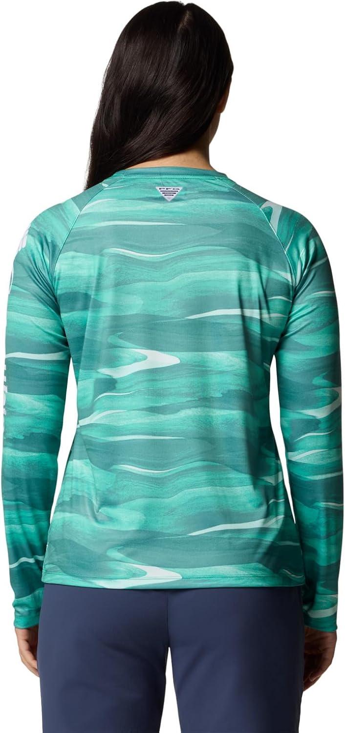 imageColumbia Womens Super Tidal Tee Long SleeveGlaze Green Obsidian
