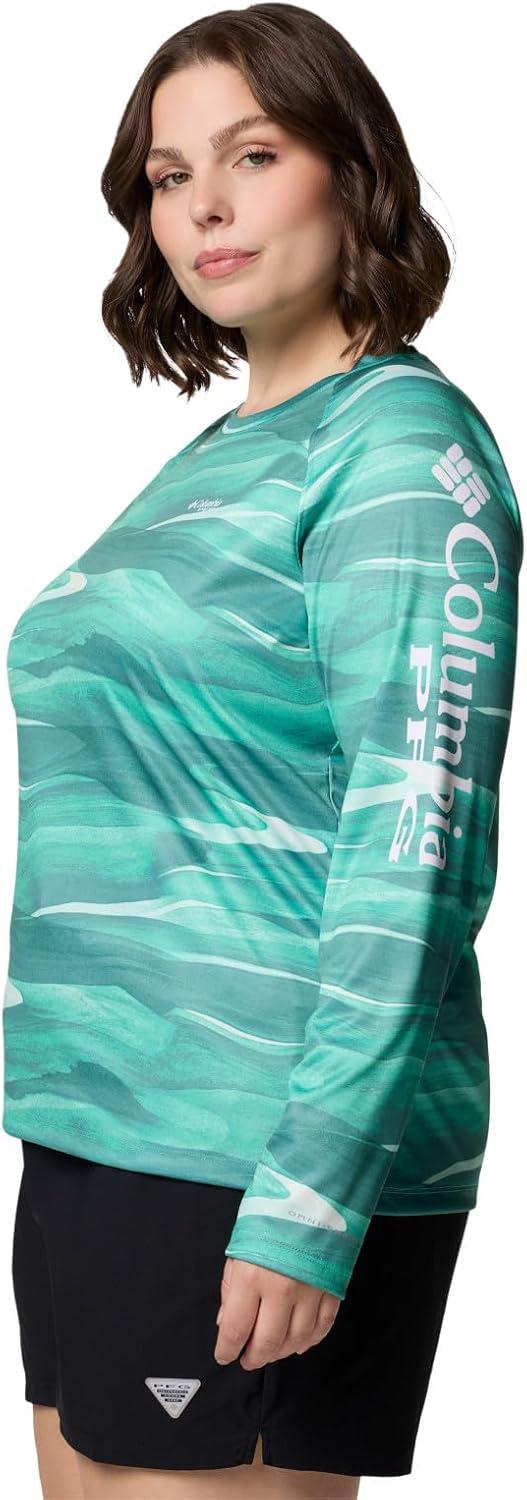 imageColumbia Womens Super Tidal Tee Long SleeveGlaze Green Obsidian