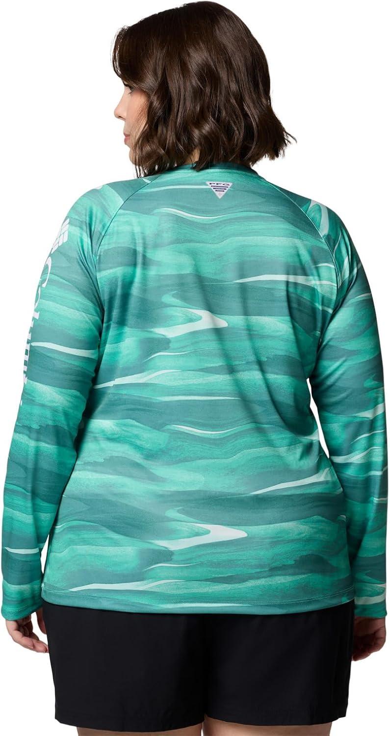 imageColumbia Womens Super Tidal Tee Long SleeveGlaze Green Obsidian