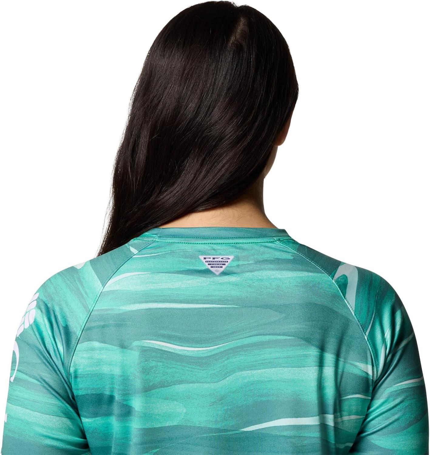 imageColumbia Womens Super Tidal Tee Long SleeveGlaze Green Obsidian