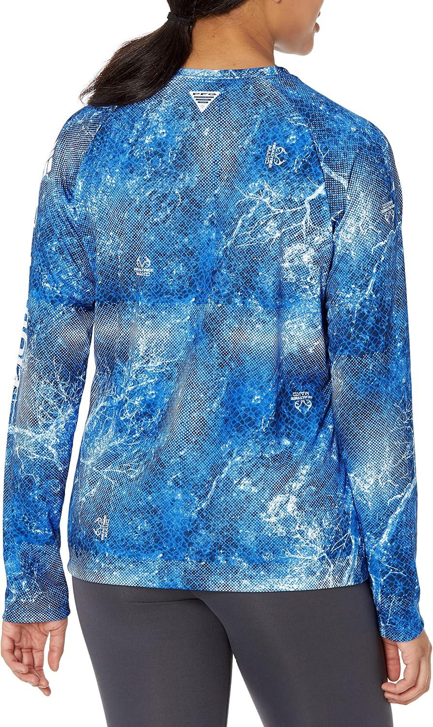 imageColumbia Womens Super Tidal Tee Long SleeveHarbor Blue Realtree Mako