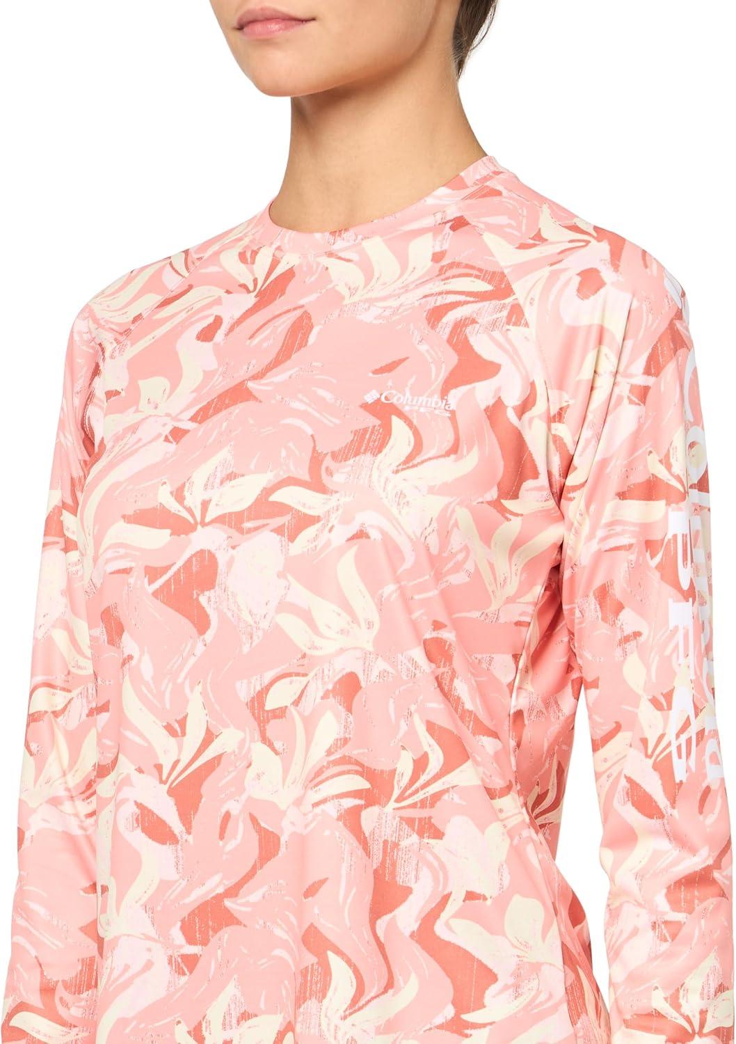 imageColumbia Womens Super Tidal Tee Long SleeveTiki Pink Undertow