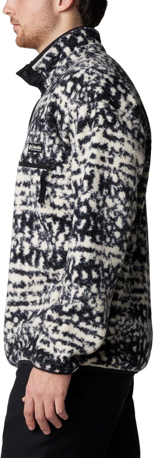 imageColumbia mens Helvetia Ii Printed Half Snap FleeceBlack Stippled Stripe