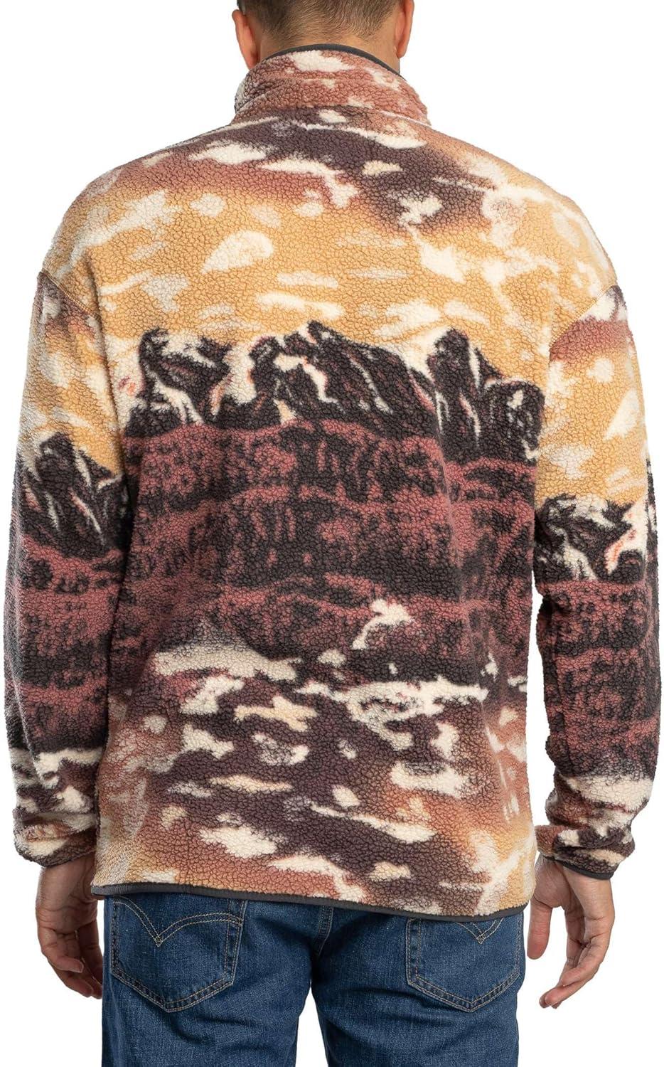 imageColumbia mens Helvetia Ii Printed Half Snap FleeceCamel Brown Sisters