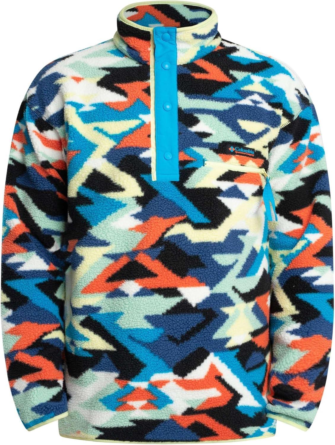 imageColumbia mens Helvetia Ii Printed Half Snap FleeceCompass Blue Reflections