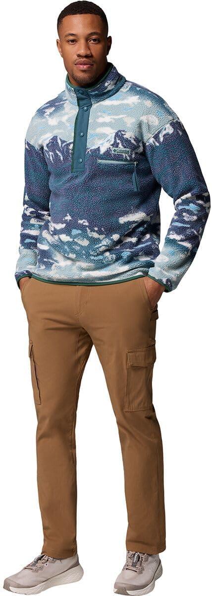 imageColumbia mens Helvetia Ii Printed Half Snap FleeceCrushed Blue Sisters
