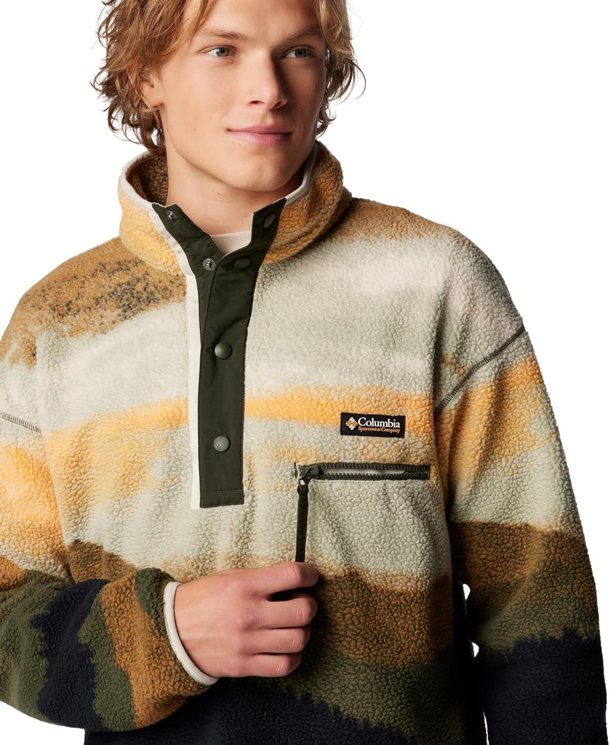 imageColumbia mens Helvetia Ii Printed Half Snap FleeceGreenscape Dolomites