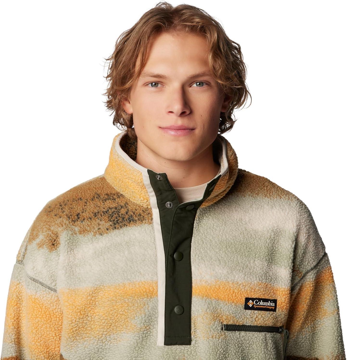 imageColumbia mens Helvetia Ii Printed Half Snap FleeceGreenscape Dolomites