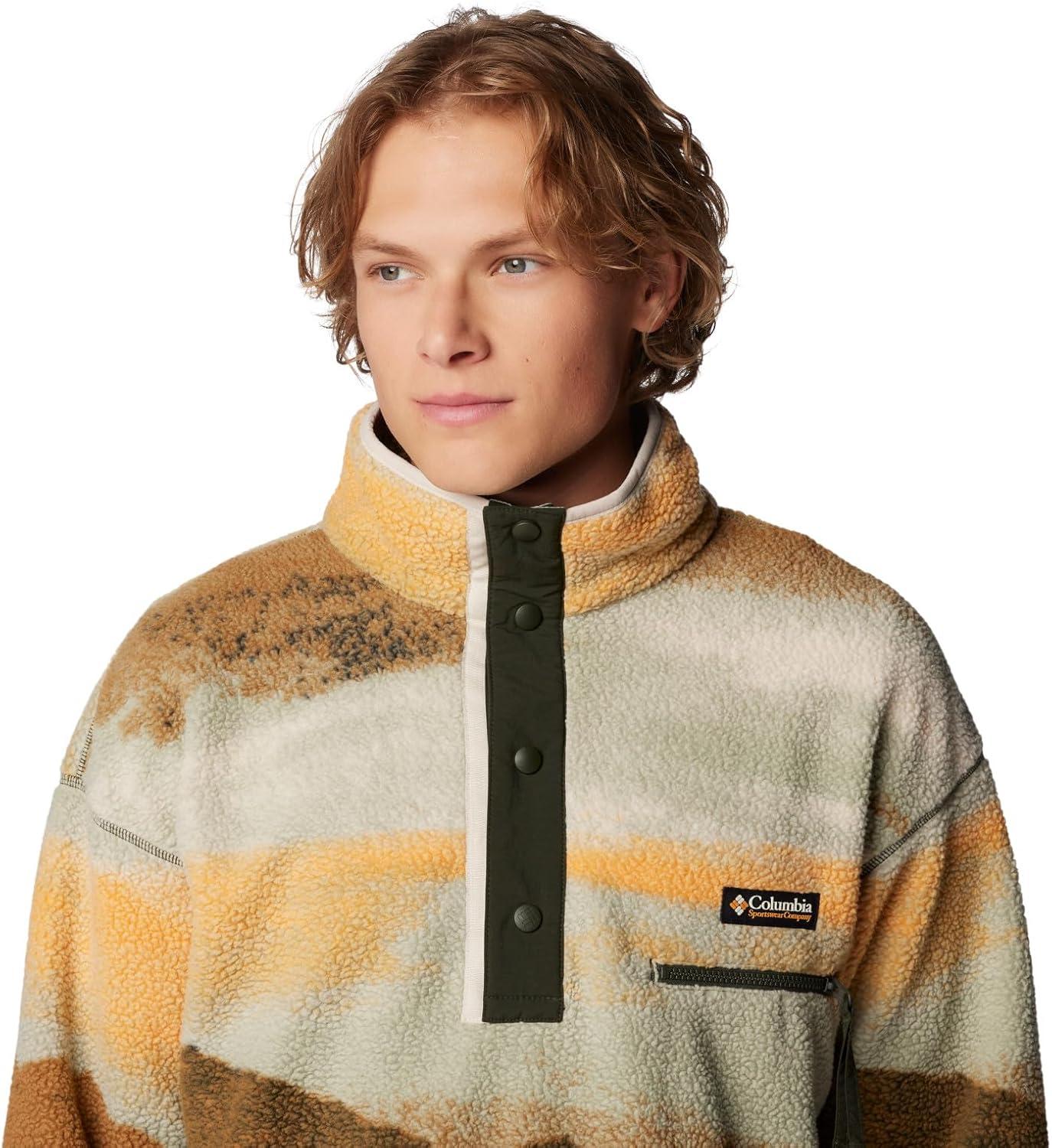 imageColumbia mens Helvetia Ii Printed Half Snap FleeceGreenscape Dolomites